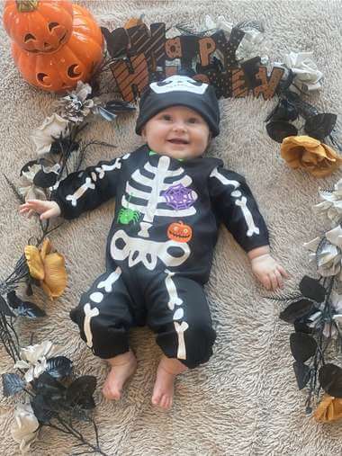 Baby Skeleton Fancy Dress Costume