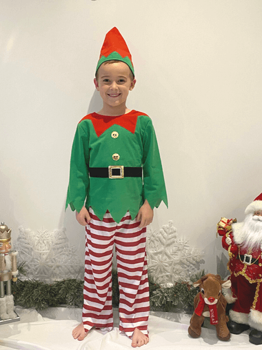Elf Kids Fancy Dress Costume