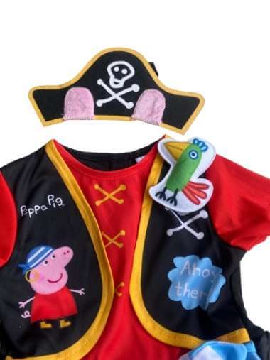 Peppa Pig Pirate Dress Fancy Dress Costume