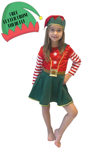 Elf Dress Kids Fancy Dress Costume