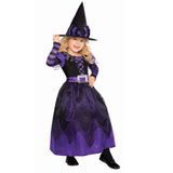 Purple Witch Fancy Dress Costume