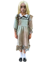 Creepy Girl Fancy Dress Costume
