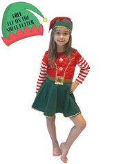 Elf Dress Kids Fancy Dress Costume