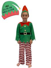 Elf Kids Fancy Dress Costume