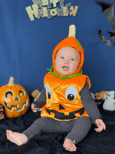 Baby pumpkin costume uk deals