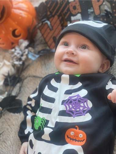 Baby Skeleton Fancy Dress Costume