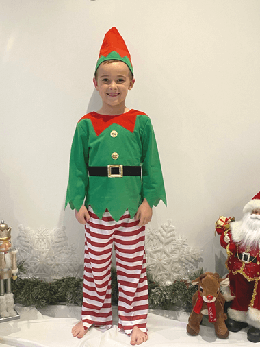 Childrens elf costume uk clearance
