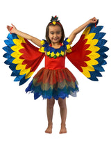 Feathers Macaw Parrot Fancy Dress Costume
